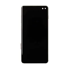 LCD Frame Assembly for Samsung Galaxy S10+ Ceramic White Replacement Part Screen