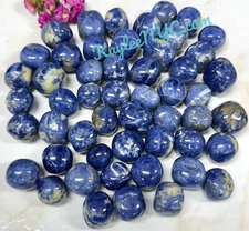 Wholesale Lot 2 Lbs Natural Sodalite Tumble Healing Energy
