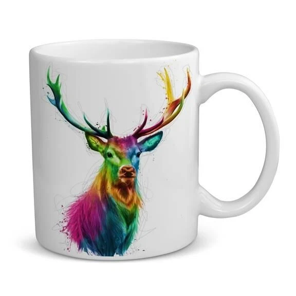 A1 POSTER ART Stag W1 Deer Coffee Tea Cup Mug