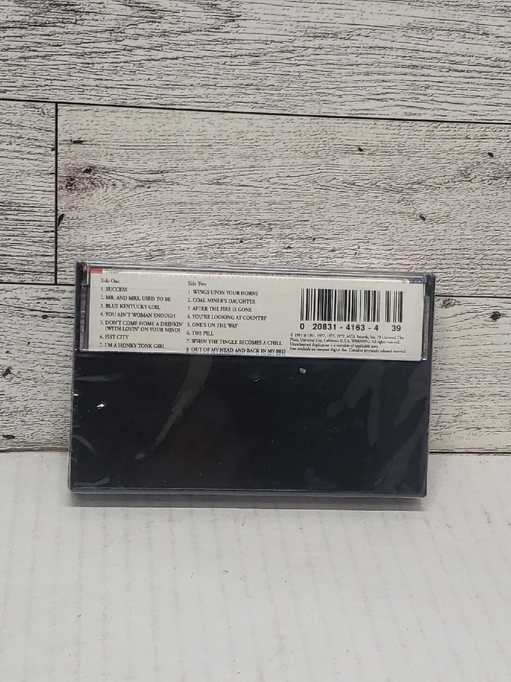 Loretta Lynn The Country Music Hall of Fame Cassette Tape Sealed NEW - Image 2 of 3