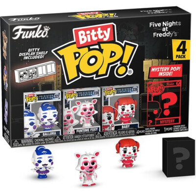 FNAF: Ballora Funko Bitty Pop! Mini-Figure 4-pk set ~ NEW