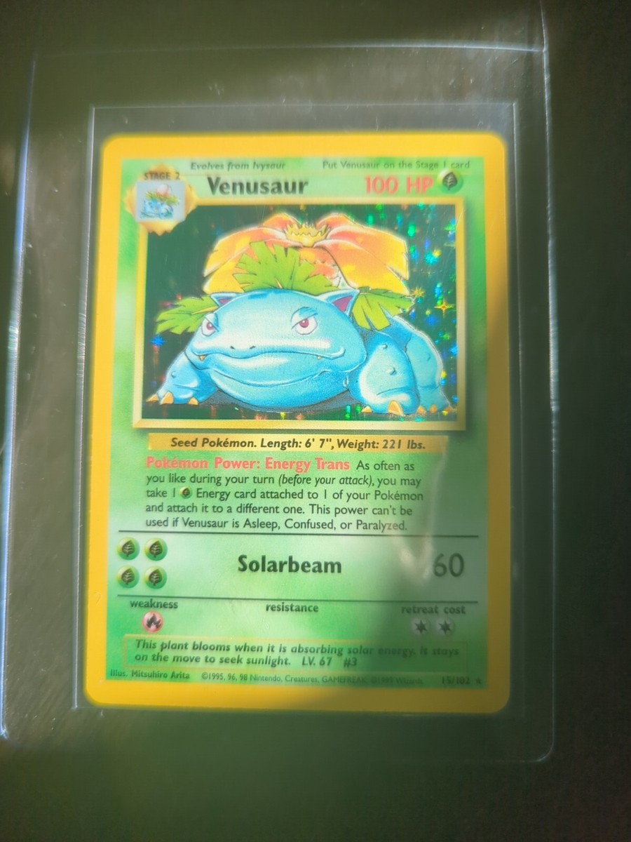 venusaur base set 15/102 near mint | eBay