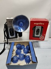 Argus Argoflex 75 Seventy-Five Camera Original Box w/ Lumar Flash 9 Sylvania P25