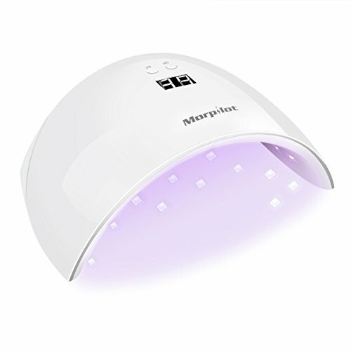 Morpilot 24W 2 in 1 LED UV Nail Lamp Cure All Gel Polish, White | eBay