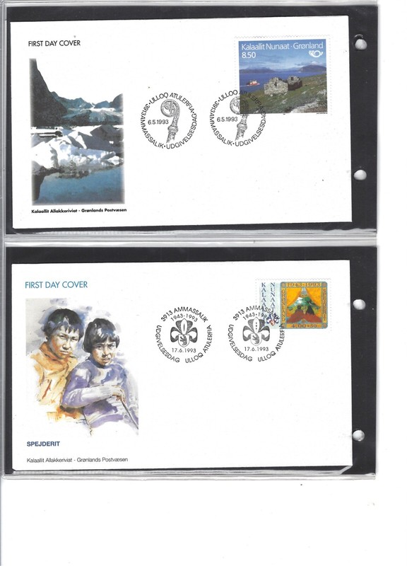 GREENLAND-COVERS-FDC-CACHETS-MIXED PERIODS- LOT-OF 35--F-VF-#G300