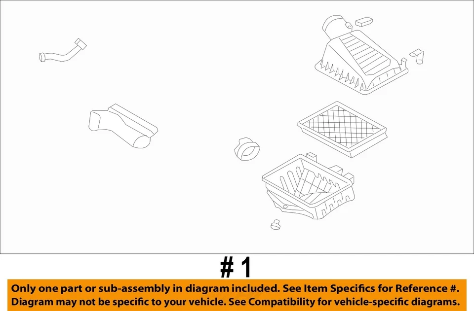 Ford Thunderbird 2003 2005 OEM tubos completos filtro de aire 8 cilindros 3W4U-9B613A Foto 4 de 4