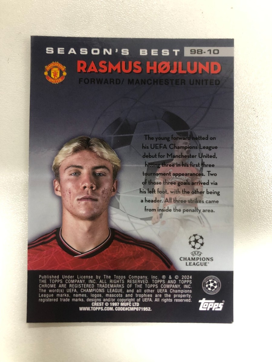 23-24シーズン　ホイルンド Rasmus Hojlund 2023-24 Topps Chrome Shooting Stars Silver