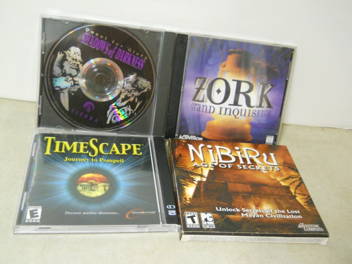 その他 g x4 PC CD-ROM Video Games Time Scape Nibiru Zork Shadows of