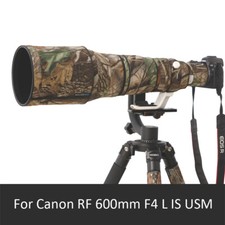 Waterproof Camo Camera Lens Wrap Protect Cover for Canon RF 600mm F4 L IS USM