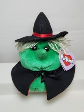 Vtg 1997 SWIBCO Puffkins HAZEL The Witch Halloween Plush with Tag VGUC 5"