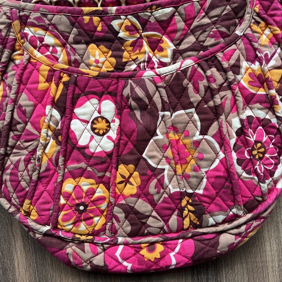 Vera Bradley Carnaby Print Quilted Saddle Up Crossbody Bag With