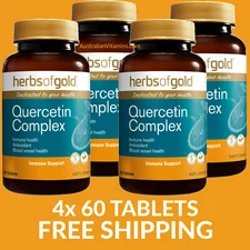 Herbs of Gold Quercetin Complex | 60 Tablets - 4 PACK - $28.95 each