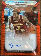 2019-20 Prizm Draft Picks Ky Bowman Orange Pulsar Prizm Rookie Auto /20 SSP BC