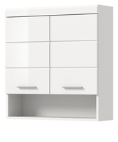 Badezimmer HäNgeschrank In Weiß Hochglanz Badschrank HäNgend 74 X 79 Cm Shawn