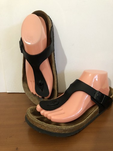 Birkenstock Gizeh Black T-Strap Thong 