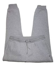 Tommy Hilfiger Jogger Sweatpants Men's Size M Fleece Lined Gray Drawstring NWT P