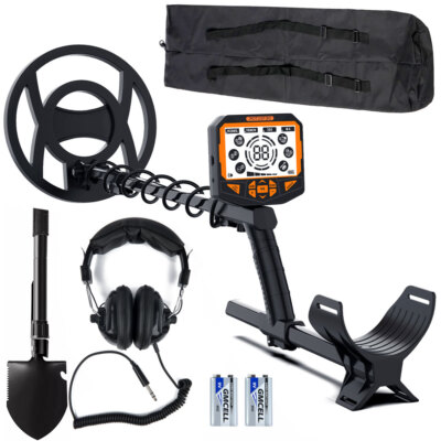10'' Waterproof Search Coil Gold Finder with Pinpoint, High Sensitivity DISC Mode