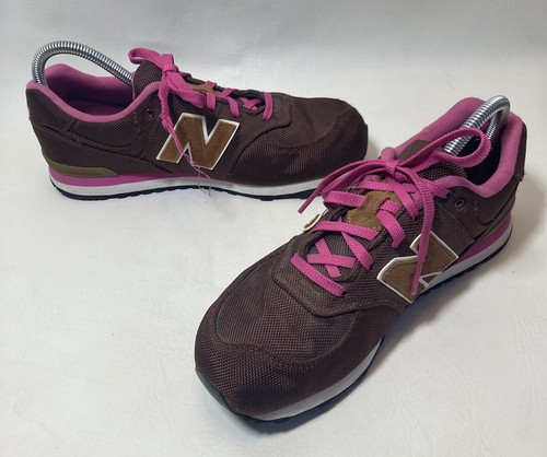 New Balance 574 Sz 7 Shoes Pink Brown 