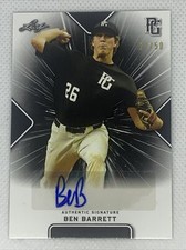 2021 LEAF PERFECT GAME AUTO BEN BARRETT BLACK PAPER  27/50