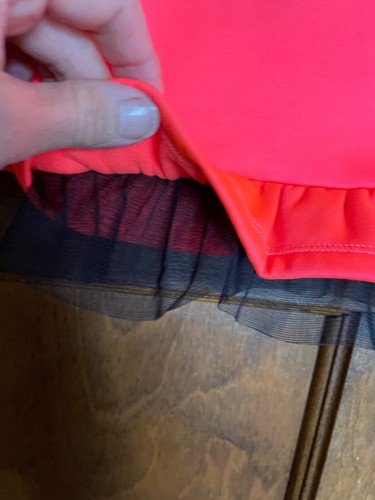 ADIDAS Size 5 Hot Orange Girls Pullover Top Shirt Sweatshirt - Picture 2 of 7