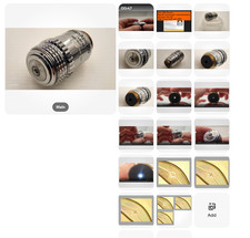 CLEAN GLASS Olympus SplanApo 100X 1.40 Oil 160 0.17 Objective Lens RMS 34110