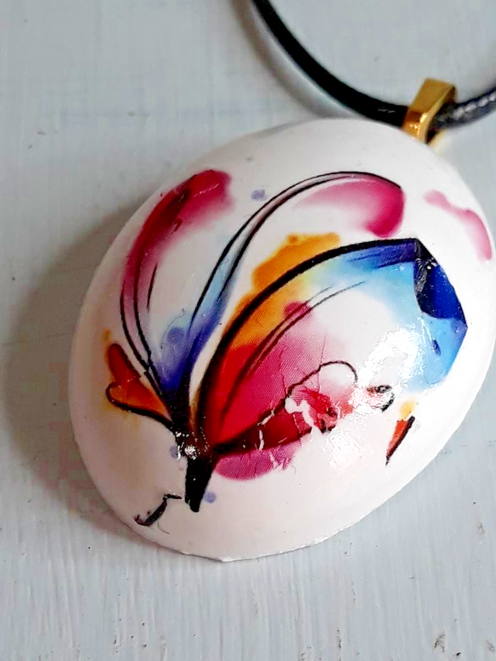 Handmade Abstract Multi Color Fractured Flower Eco-Resin 18 Inch ...