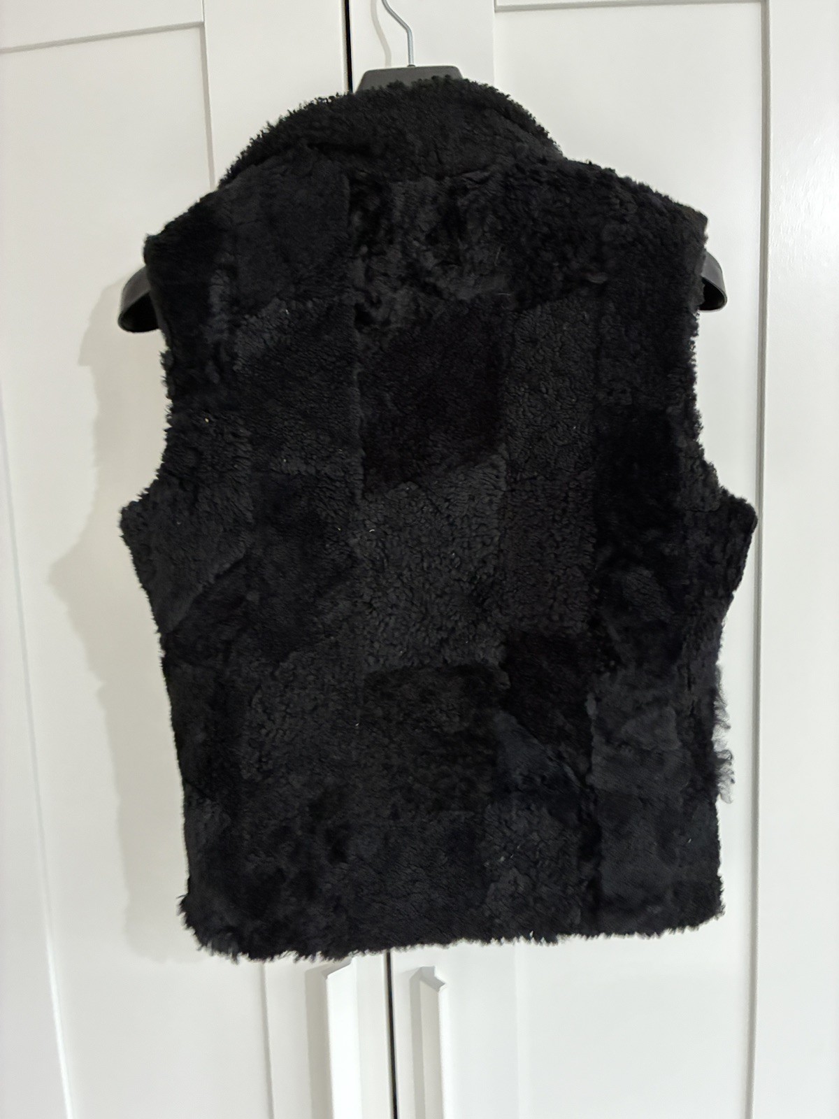 handmade patchwork vintage leather shearling flee… - image 10