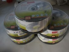 DVD +R  Blank discs - 5 sealed packs of 25 = 125 discs in total