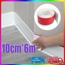 PVC FLEXIBLE SKIRTING BOARD 6M-60M LENGTH SELF ADHESIVE Soft Skirting Board UK