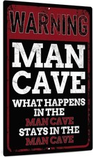 Putuo Man Cave Aluminum for Bars Cafes Tin Metal Signs Home D cor 8x12