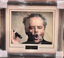 Jack Nicholson Cigar Quote Framed Display &ndash; 31x28 &ndash; Iconic Photo &ndash; Unsigned Art