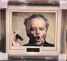 Jack Nicholson Cigar Quote Framed Display – 31x28 – Iconic Photo – Unsigned Art