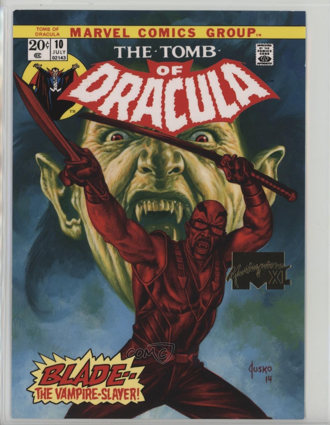 2024 SkyBox Marvel Masterpieces XL What If Gold Foil 805/1499 Blade #36 02l5