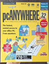 Symantec pcANYWHERE Version 8 Windows NT Windows 95 Windows 3.1/DOS software 
