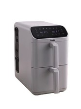 Scoville SVAFS121GY5B 10L Dual Air Fryer Stackable Baskets Non-stick 2700w Grey