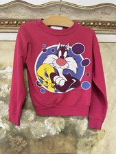 Vintage 1993 Looney Tunes Sylvester And Tweety Crewneck Kids Size 5/6