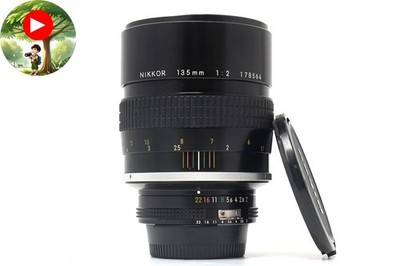 [Excellent+4] Nikon Ai Nikkor 135mm f2 Telephoto MF Lens From JAPAN #0764