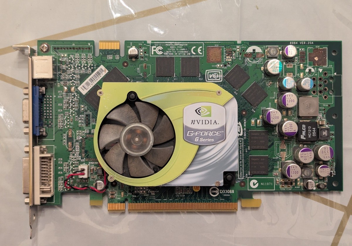 NVIDIA GeForce 6 Series P260 256 MB Video Graphics Card
