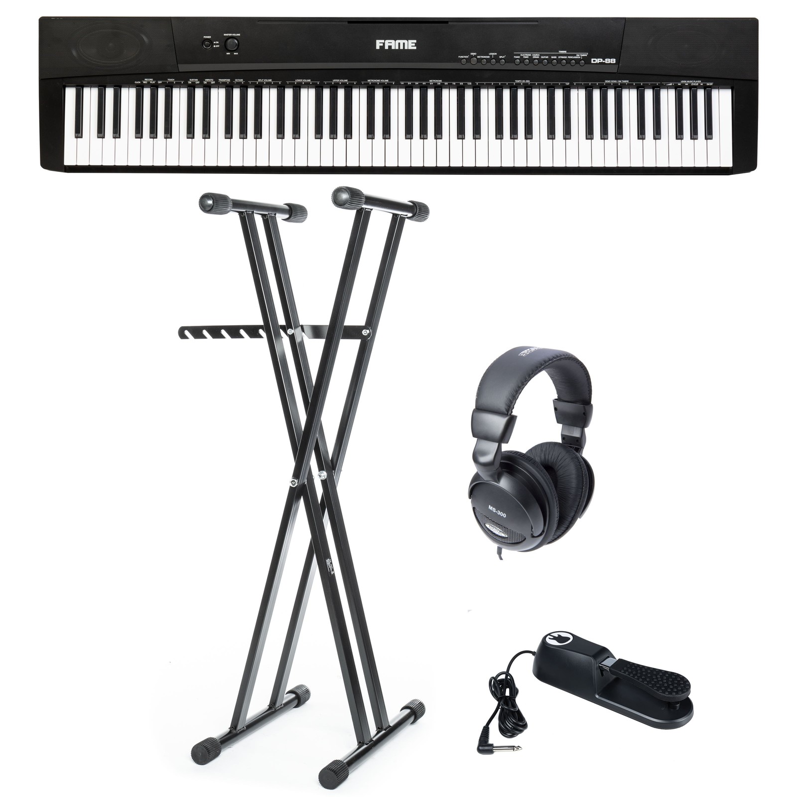 DP-88 Stagepiano-Set 140 Sounds Leichtgewichtige Tasten Effektprozessor 37490₽