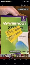 Webroot Internet Security Complete Antivirus Software 2025 5 Device 1 Y...