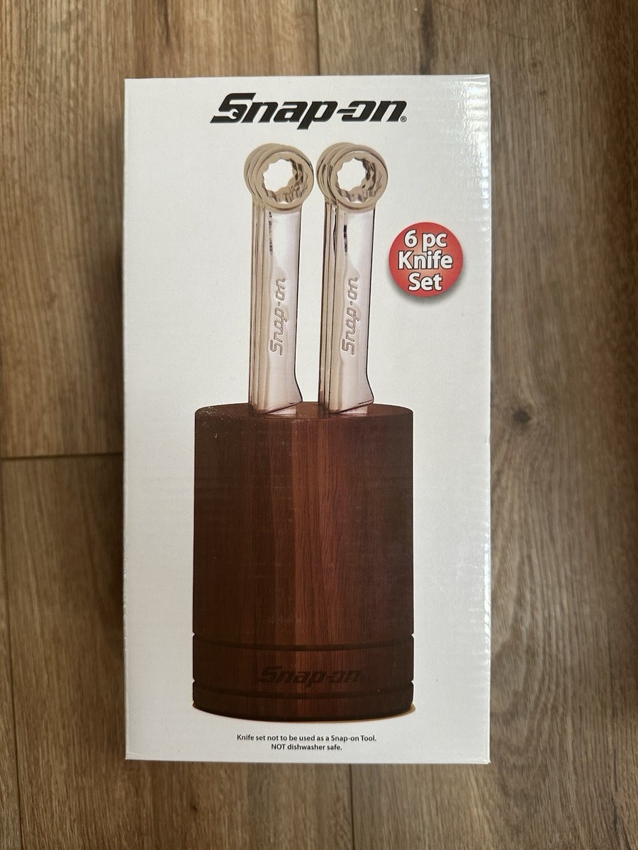Snap-On Tools Limited Edition Box End Steak Knife Set In Wood