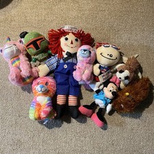 Lot 8 Plush Toys Minnie Mouse Raggedy Ann