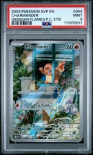 Pokémon Center Stamped Charmander Obsidian Flames Promo Card #044 PSA 9