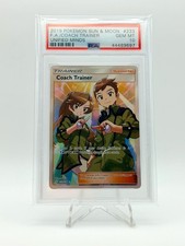 2019 POKEMON UNIFIED MINDS ULTRA RARE FULL ART COACH TRAINER 233/236 PSA 10 on eBay