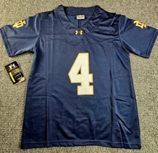 Notre Dame Fighting Irish Jeremiah Love Youth Medium Blue Stitched Jersey New