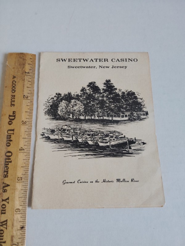 Vintage Sweetwater Casino Hammonton NJ menu