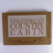 Longaberger Pottery Gingerbread Country Cabin 33090 House Mold New in Box