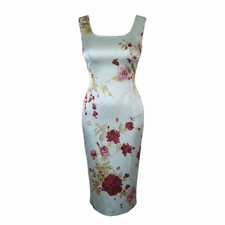 Vintage 1999 Dolce & Gabbana Silk Floral Dress IT 40 — Carrie Bradshaw Iconic