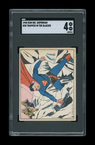 1940 Gum Inc Superman #30 Trapped In The Glacier — SGC 4