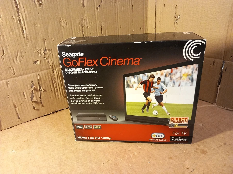 Seagate GoFlex Cinema SRM001 1TB External HDD USB 2.0 MULTIMEDIA DRIVE - Image 3 of 4
